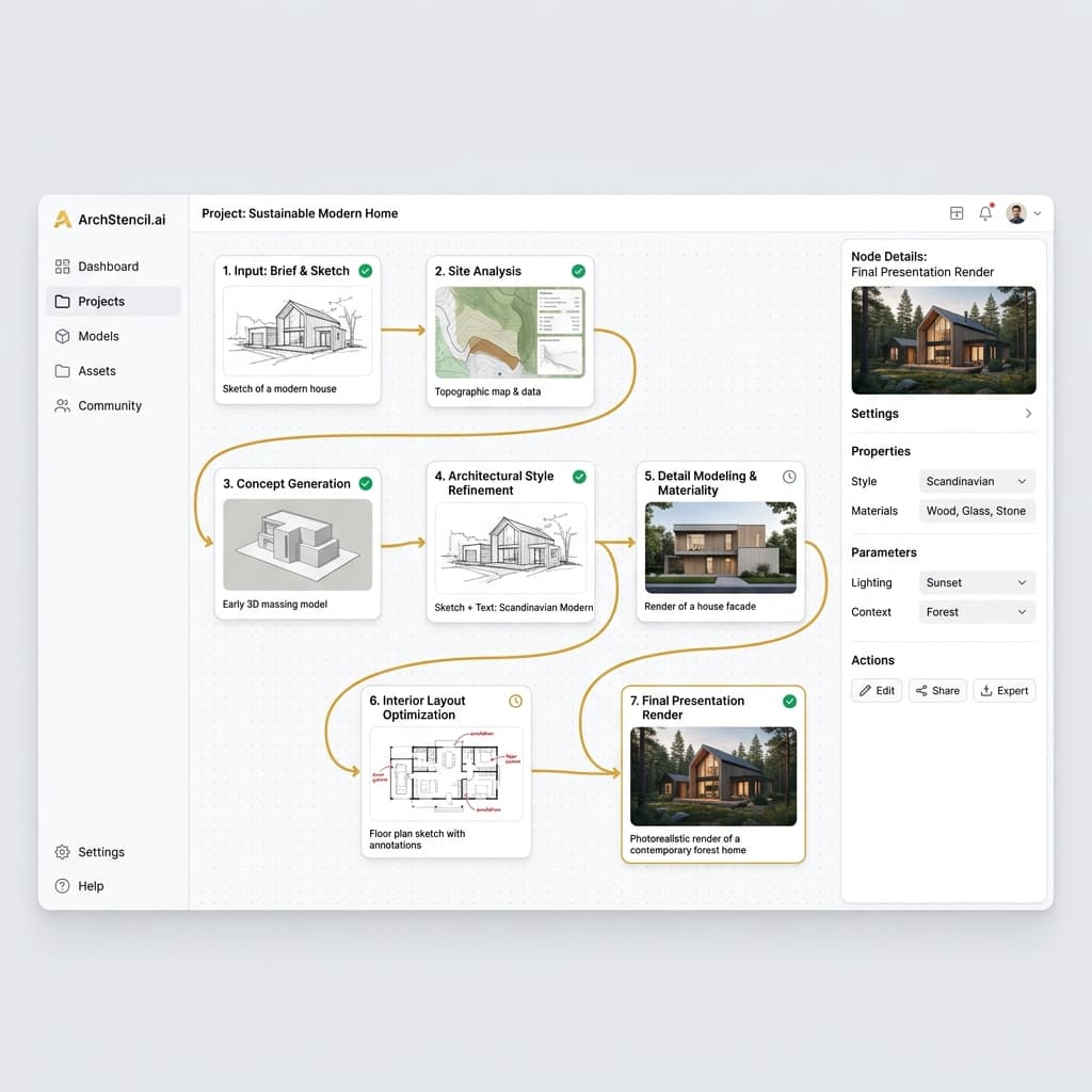 ArchStencil.ai Workflow Builder